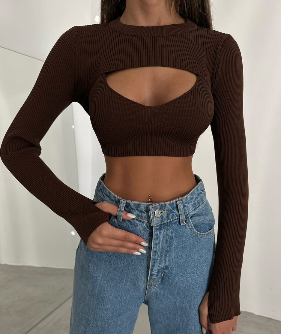 cozy knit crop combo